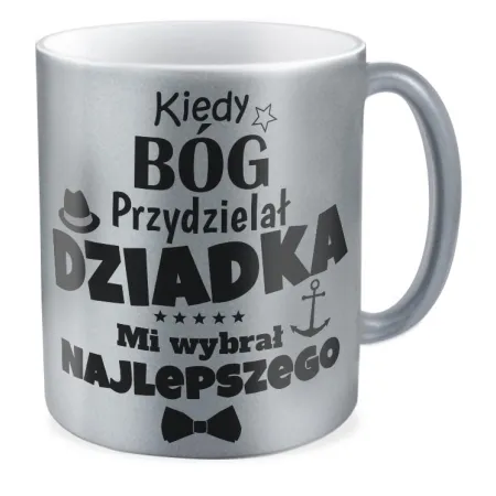 Kubek srebrny dla DZIADKA Mi wybrał najlepszego